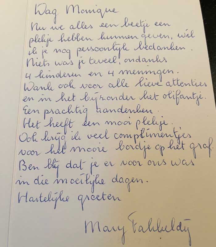 Memoriam Uitvaart