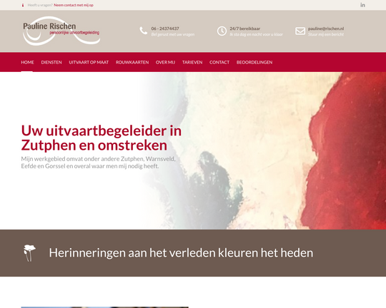 Pauline Rischen Persoonlijke Uitvaartbegeleiding